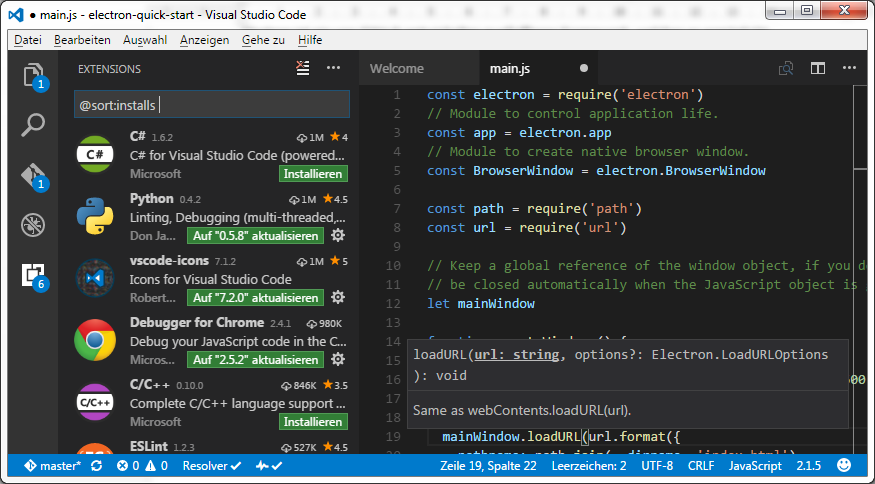 Electron Visual Studio Code Electron Visual Studio Code