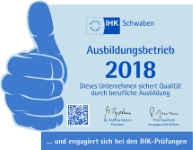 IHK Schwaben - Ausbildungsbetrieb 2018